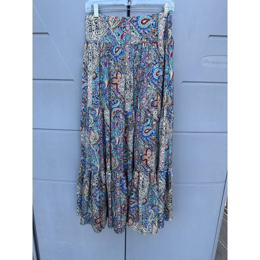 NATURAL LIFE Multicolor Bohemian Maxi Skirt - Picture 7 of 14